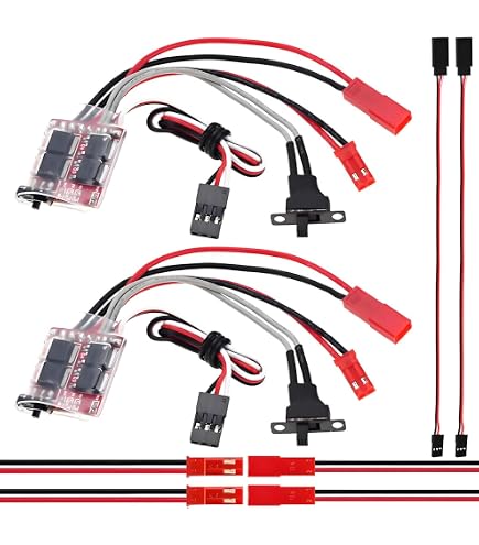 (未使用･未開封品)　Hobbypower RC 10A ESC Brushed スピード コントローラー 適用 1/16-24 RC カー、 ボート、 トランク 「w/brake」ブレーキ付け vf3p617 Amazon.co.jp: Hobbypower RC 10A ESC Brushed スピード